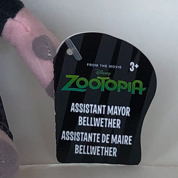 Disney Zootopia New w/Tag  Assistant Mayor Bellwethe 9-Inch Plush Stuffed Animal - Picture 9 of 10